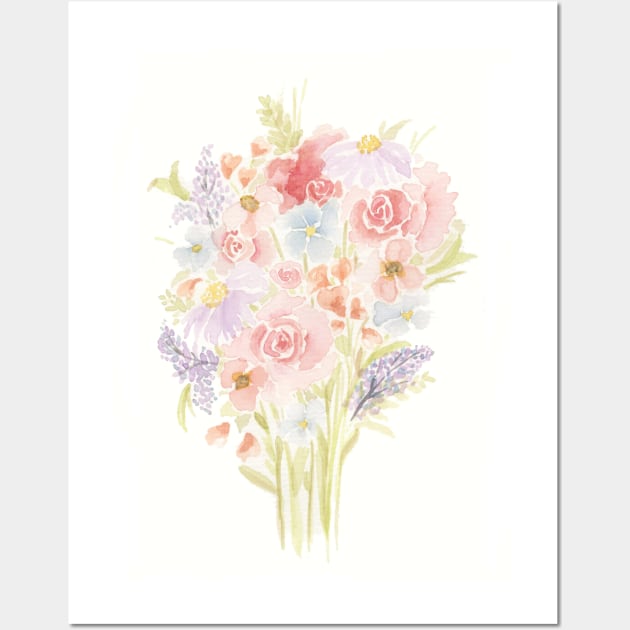 Pastel Florals Wall Art by sixhours